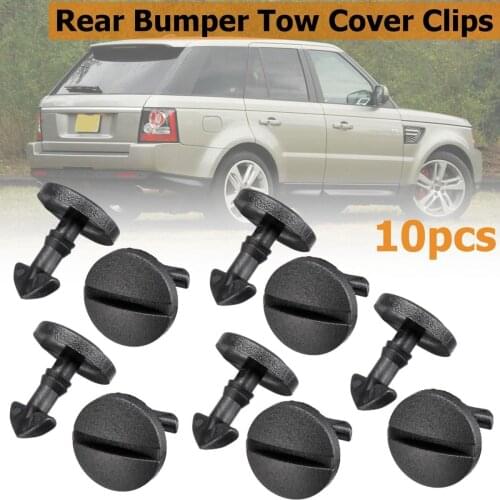 10Pcs Auto Fastener Clips Rivets Rear Bumper Tow Bar Cover Clips Towing Trim For Land Rover Discovery 3 4