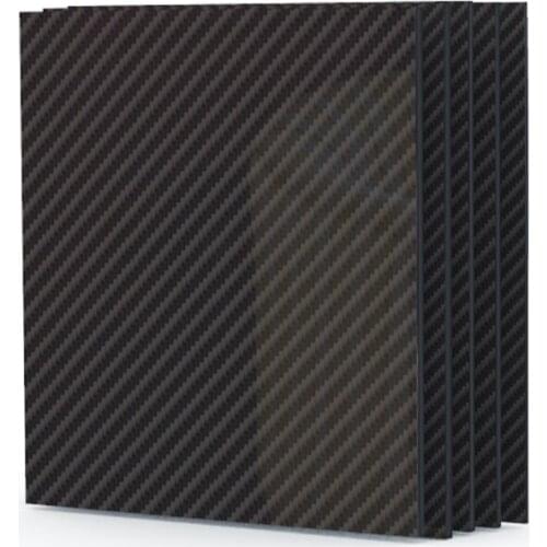 245MM X300MM Matte Surface Pure Carbon Fiber Panel Board 0.25mm-6mm Thickness Composite Hardness Material