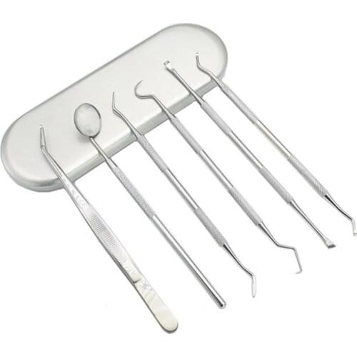 3/4/5/6PCS Stainless Steel Dental Mirror Dental Tool Set Mouth Mirror Dental Kit Instrument Oral Care Dentist Oral Care Tool