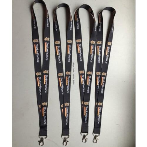 300pcs/Lot Custom Cute Animal Logo Print Promotion Business Black Neck Lanyard For Phone Badge Holders 15MMX90CM