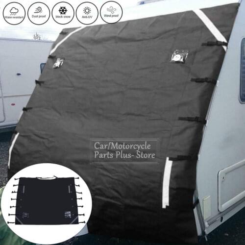 Car Accessories Front Towing Cover Protector Dustproof Reflective Strip Camper Trailer Caravan Waterproof Oxford Cloth