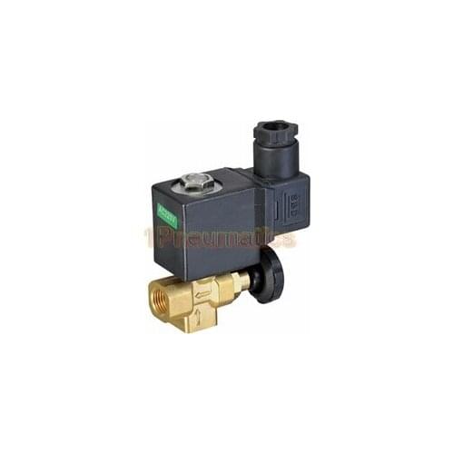Free Shipping 10PCS/LOT 1/4'' Diret Acting Hand Manual Adjustable Solenoid Valve AC220V