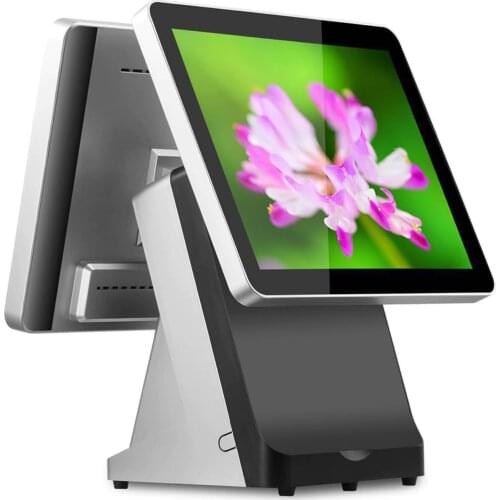Free Shipping Dual Screen I5 POS All In One Cash Register System with RAM8GB,SSD256GB for Restaurant