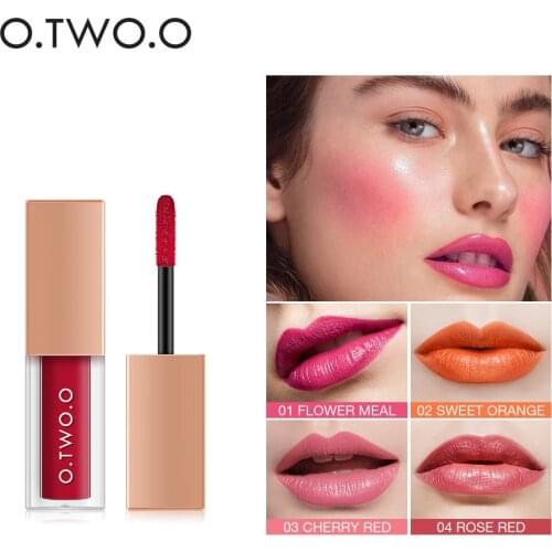 O.TWO.O Rouge Watercolor Lip And Cheek Dual Purpose Lip Glaze Lip Gloss & Amp Blush Multi-Purpose Makeup Cosmetic Gift for Women