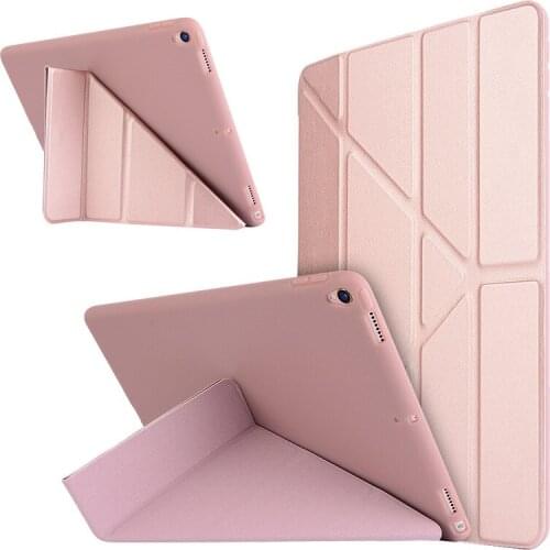 Case for ipad mini 4 Ultra Thin PU Leather Stand Soft Back 6 fold Flip Smart Cover for apple iPad mini 5 7.9 Table Case for Kids