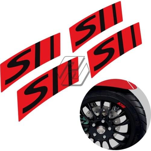 Motorcycle Wheel Decal Rim Reflective Sticker Case for Vespa GTS 125 250 300 Super