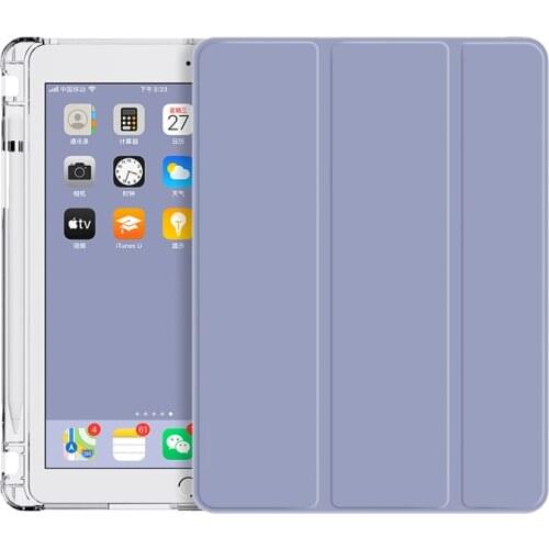 Airbag Case for iPad Pro 11 12.9 2020 PU Transparent Back Cover With Pencil Holder for iPad 10.2 9.7 Air 3 2 1 Pro 10.5 Mini 45