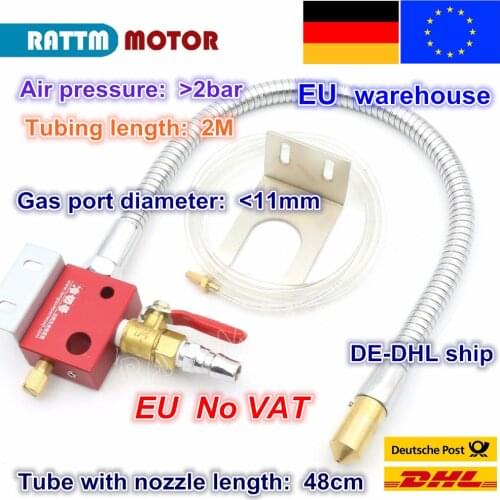 EU free VAT Mist Coolant Lubrication Spray System Metal hose Metal cooling water pipe not leak for CNC Lathe Milling Machine