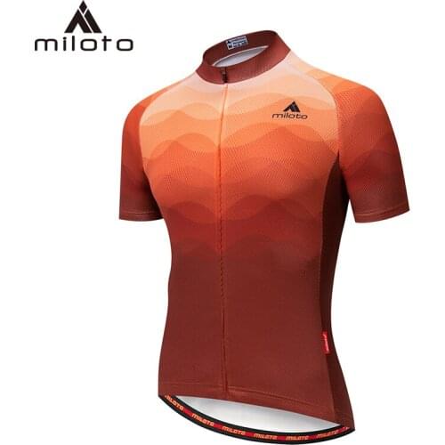 MILOTO Summer Short Sleeve Pro Mtb Bike Cycling Jersey Ropa Ciclismo Riding Cycling Clothing Men Shirt Hombre Maillot wear