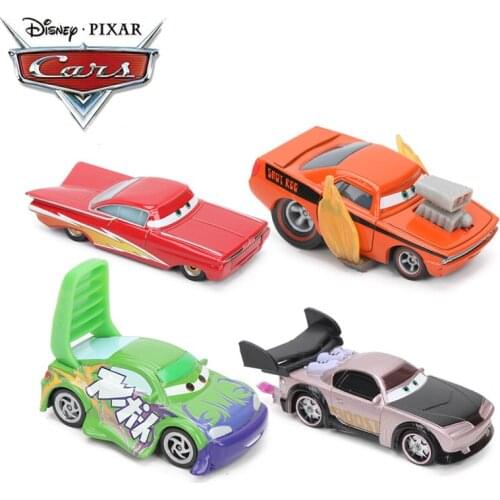 Mini Disney Pixar Cars Toy Lightning McQueen Cars 3 Mater Ramonoe Jackson Storm 1:55 Diecast Metal Alloy Model Car Toys for Kids