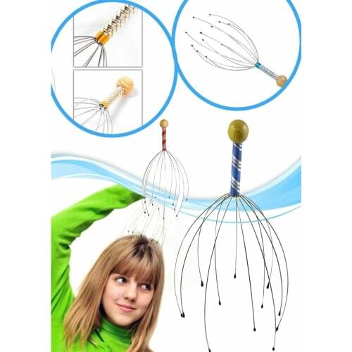 2 PCS Bokoma Head Massage Instrument Neck Head Hair Leather Scratching Wire Ant