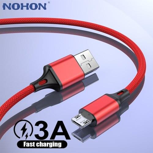 Micro USB Cable For Samsung A10 Xiaomi Redmi Note 4 5 Sony Short Long 1m 2m 3m microusb Phone Data Charger Cord Fast Charge Wire