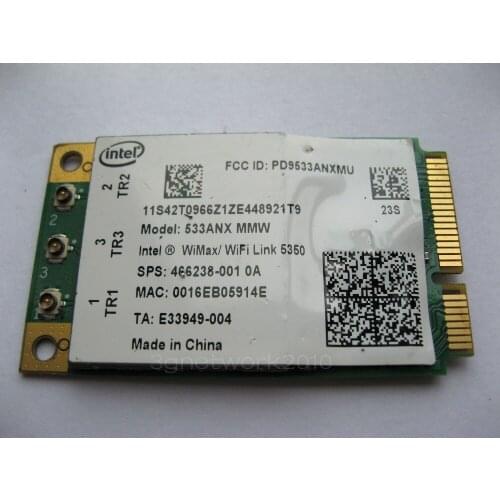 Wireless Adapter Card for INTEL 533ANX MMW/Wimax WIFI 5350 300Mbps mini pcie card for HP SPS:466238-001