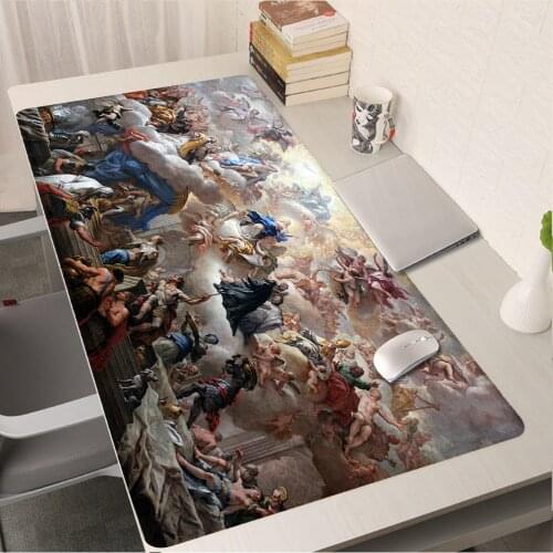Anime Mousepad Gamer Rug Deskpad Pc Gaming Keyboard Pad Mouse Pads Renaissance Mat Pad on the Table Kawaii Accessories Deskmat