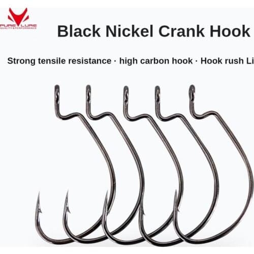 PURELURE Barbed hook sea fishing hook thin strip hook land subhook fishing big fish barbed sea fishing hook