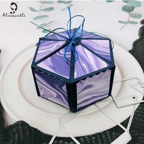 Die Cut Treat Basket Gift Box Scrapbooking Paper Craft Handmade Card Album Punch Art Cutter Alinacraft Cuting Dies