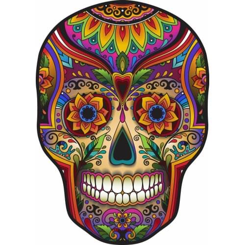 SUGAR SKULL DAY OF THE DEAD DECAL US STICKER CAR TRUCK WINDOW BUMPER High Quality KK Vinyl Cover Scratches Waterproof PVC