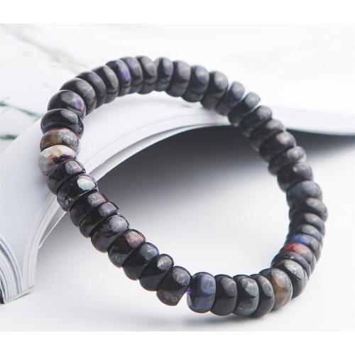 Natural Sugilite Bracelet 9mm Healing Crystal Gems Abacus Marquise Bead Stretch Female Woman Bracelet