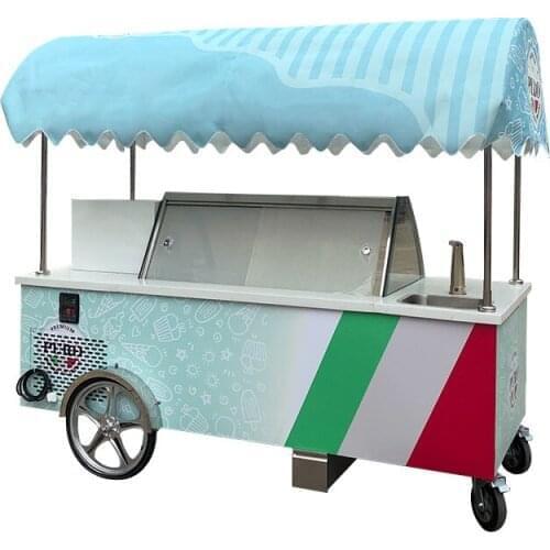 New products gelato display ice cream showcase popsicle freezer