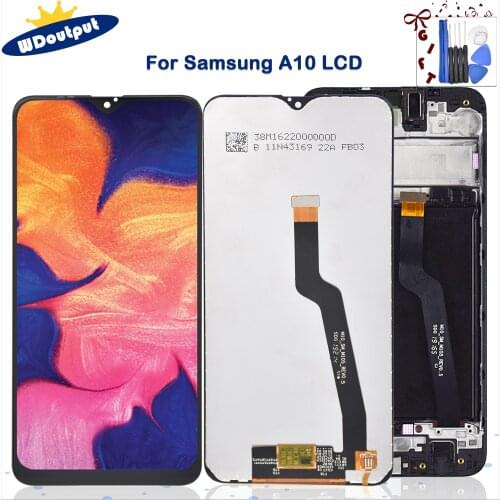 Original 6.2 LCD For Samsung Galaxy A10 A105 A105F SM-A105FSM-A107F LCD Display Screen replacement Digitizer Assembly with Frame