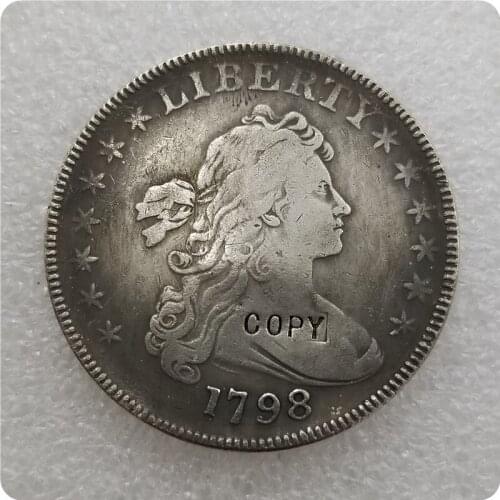 USA 1798 13 star Draped Bust Dollar Copy Coin commemorative coins-replica coins medal coins collectibles