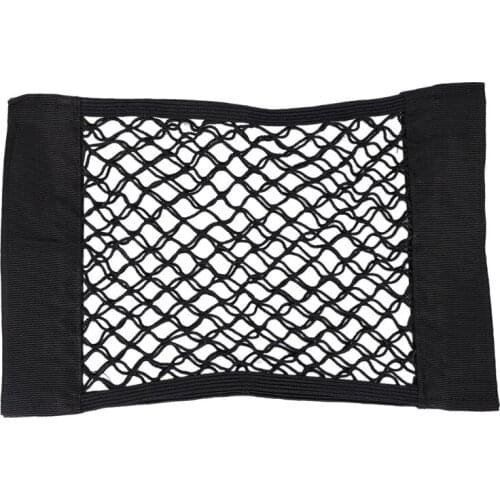 Car Trunk Storage Bag Mesh Net Bag Car Trunk Side Net Pocket Multi-Function Buckle Storage Net Car Debris Pocket Car Back Seat S