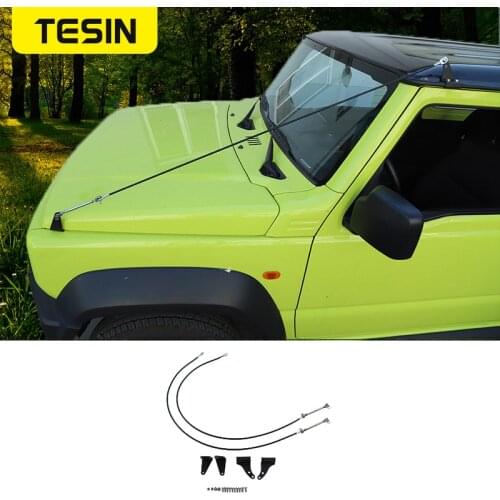 TESIN Hood Obstacle Eliminate Rope Protector Accessories For Suzuki Jimny JB74 2019 2020 Deflect Low Hanging Branches Brush