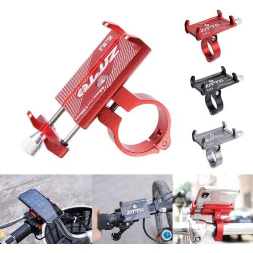 Universal Outdoor Vlog Recording Aluminum Alloy MTB Motorcycle Road Bike Bicycle Handlebar GPS Mobile Phone Holder Stand