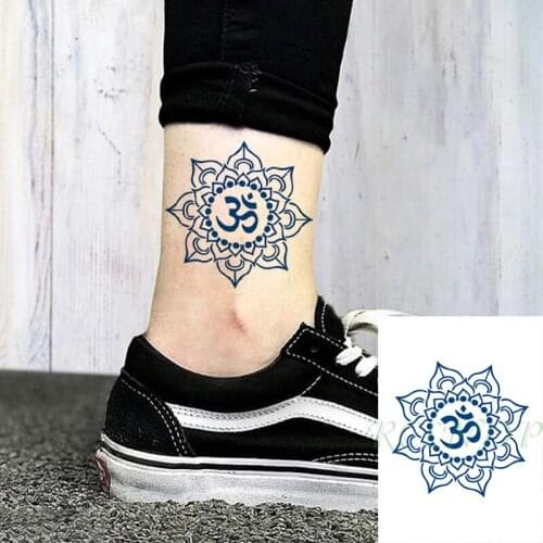 Waterproof Temporary Juice Ink Sticker totem Datura lotus Flower Geometric Fruit Gel Long Lasting Tattoo for Men Women
