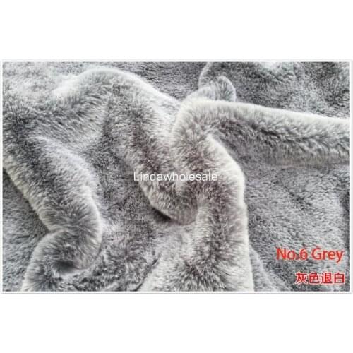 Pile 1cm White frost dyed clothing imitation rabbit fur collar plush fabric,faux fur fabric,160cm*45cm((half yard/pcs