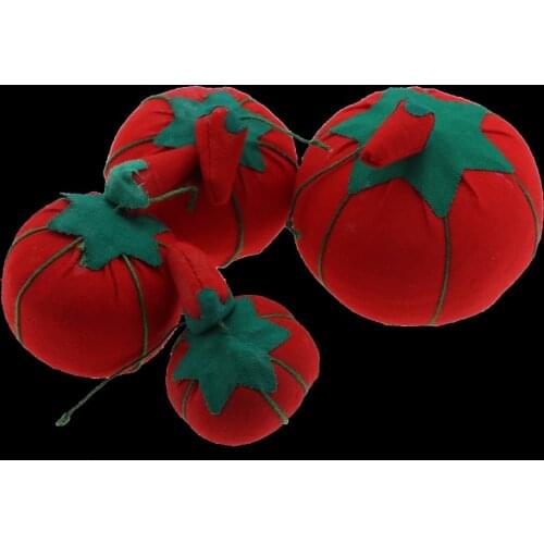 1pcs Ball tomato Shaped Needle Pin Cushion With Elastic Wrist Belt DIY Handcraft Tool for stitch sewing needlework accessory