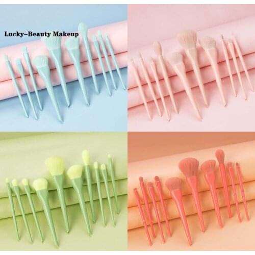 Lucky-Beauty 10pcs Makeup Brushes Beauty Tools Set Shadows Foundation Brush High Quality Cosmetics Brush
