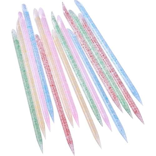 100Pcs/pack Reusable Crystal Eyelash Stick Double End Separate Eyelashes Glue Removing Grafting Lashes Extension Makeup Tool