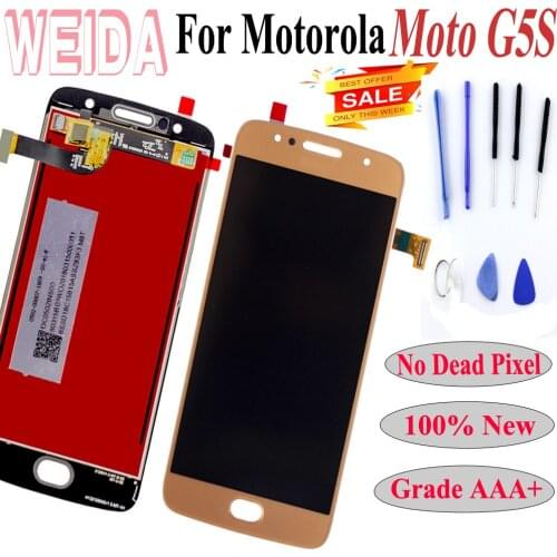 5.2" Assembly For Motorola Moto G5S New XT1792 XT1793 XT179 LCD Touch Screen Digitizer Replacement +Tools