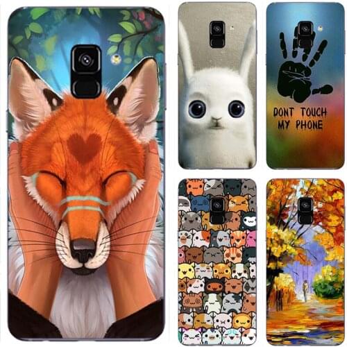Case FOR 5.6" Samsung Galaxy A8 2018 A530 Case Cover TPU Phone Back Protetive Coque 6.0" FOR Samsung A8 Plus 2018 A730F Case