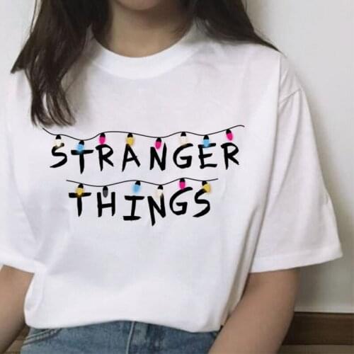 Stranger things 3 women t shirt harajuku Eleven female 2019 cartoon hip hop femme tshirt streetwear funny clothing Casual