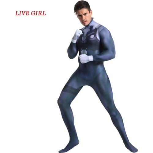 Japan Anime DARLING in the FRANXX HIRO CODE 016 cosplay Costumes Fullbody Zentai Suit Adult man Jumpsuit Long Sleeve Rompers