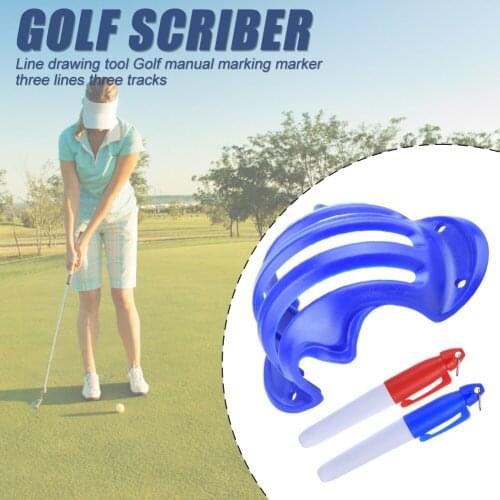 Golf Ball Line Liner Marker Tool Aid Golf Equipment Pen Template Alignment Marks for Outdoor Exercise Sport Ornaments