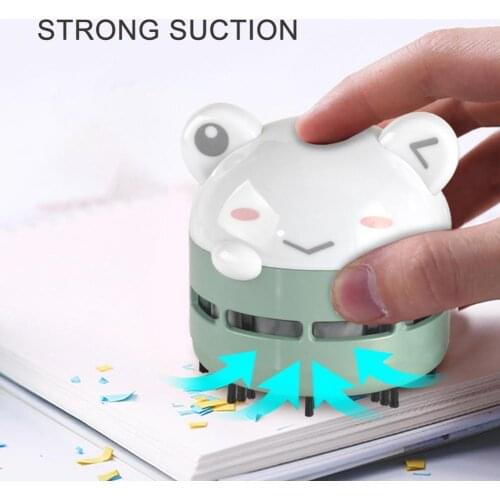 Mini Cartoon Bear Desktop Vacuum Cleaner USB Charging Night Light Keyboard Table Cleaner for Vehicle Desktop Vacuum Cleaner