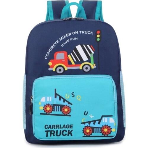 Cartoon cute Car backpack nylon light kindergarten early education schoolbag boys and Girls Backpack