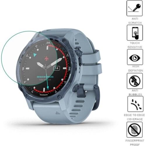 5pcs Soft TPU Clear Protective Film Smartwatch Guard For Garmin Descent Mk2S Sport Smart Watch Screen Protector Cover Protection