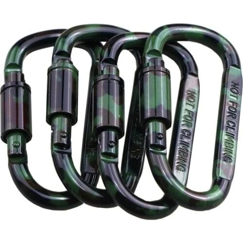 Outdoor Carabiner Buckle Keychain D-ring Camp Tools Travelling Easy Carrying Alloy Aluminum Durable