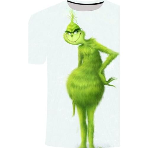 2021 New Summer Men Women Kids Cute Parent-child T-shirts Green Animal 3d T shirts Funny Cartoons printed casual hip-hop Tshirt