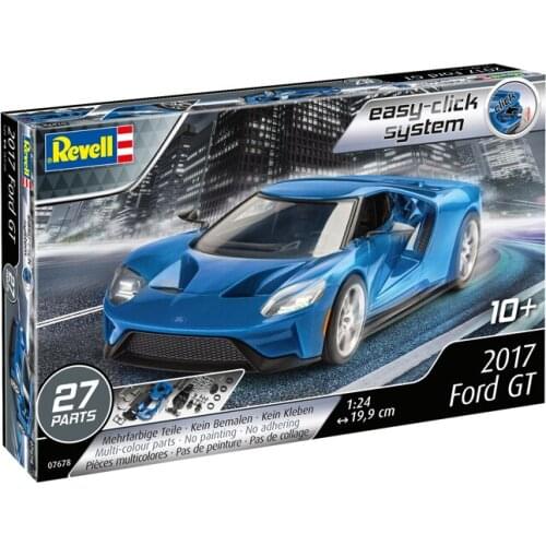 Revell plastic assembly car model 1/24 2017 Ford GT sports car free glue and color free adult collection DIY assembly kit 07678
