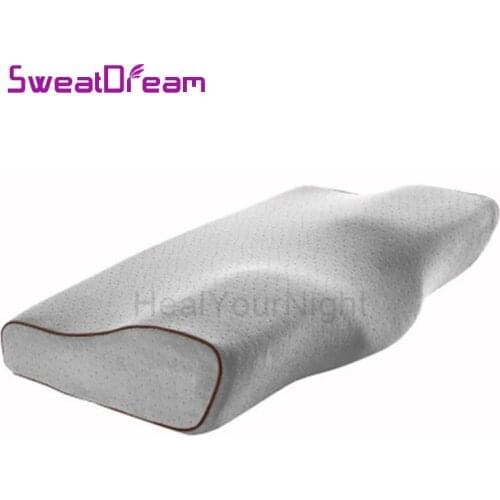 Memory Foam Pillow Bedding Pillow Neck Protection Slow Rebound Memory Foam Butterfly Shaped Pillow Health Cervical Neck Pillows