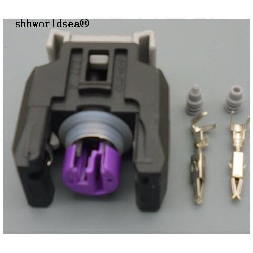 Shhworldsea 1sets 13816706 2 Pin car Sealed Fuel Injector Connector For Buick Chevrolet The Great Wall