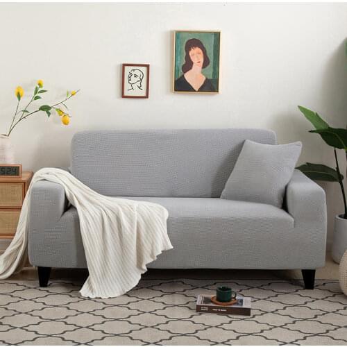 Four seasons universal solid color sofa cover all-inclusive universal elastic lazy combination washing mobile dust cover