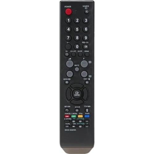 Universal TV Remote Control Replacement IR Infrared Television Remote Control All Functions Black for Samsung BN59-00609A