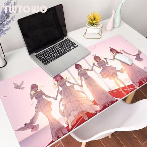 The Quintessential Quintuplets Mousepad Mouse Pad Gaming Keyboard Pad Mouse Mat Natural Rubber Soft HD Hot Sell Mice Pad