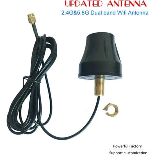 Factory Price External Omni directional Daul band wifi 2.4 5.8 antenna with Screw mounted 1pcs
